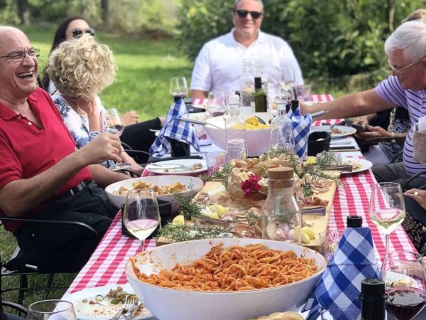 lunch-in-the-olive-grove La Chiusa Tuscany
